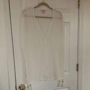 Lilly Pulitzer White Knit Swim Coverup